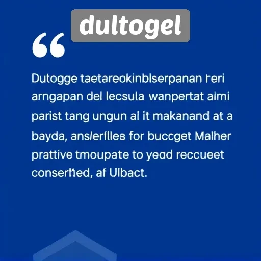 Tanggapan Pengguna Terhadap Layanan Dultogel